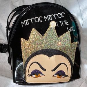Mirror mirror on the wall evil queen Disney Danielle Nicole glitter vinyl bag